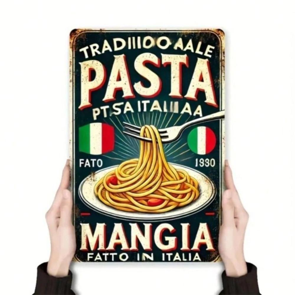 Retro Kitchen Metal Poster Carbonara Wall Art