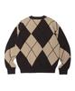 IEY Bold Argyle Knitwear Beige
