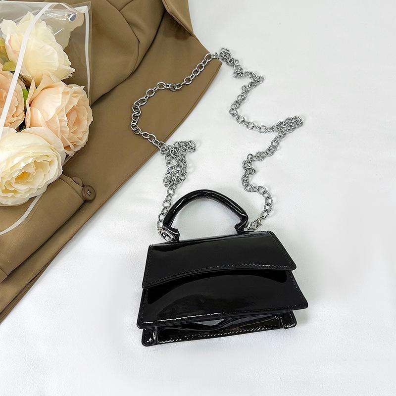 Simple Temperament Women's Small Square Bag Chain Handbag New Summer High-value Solid Color Casual Shoulder Bag