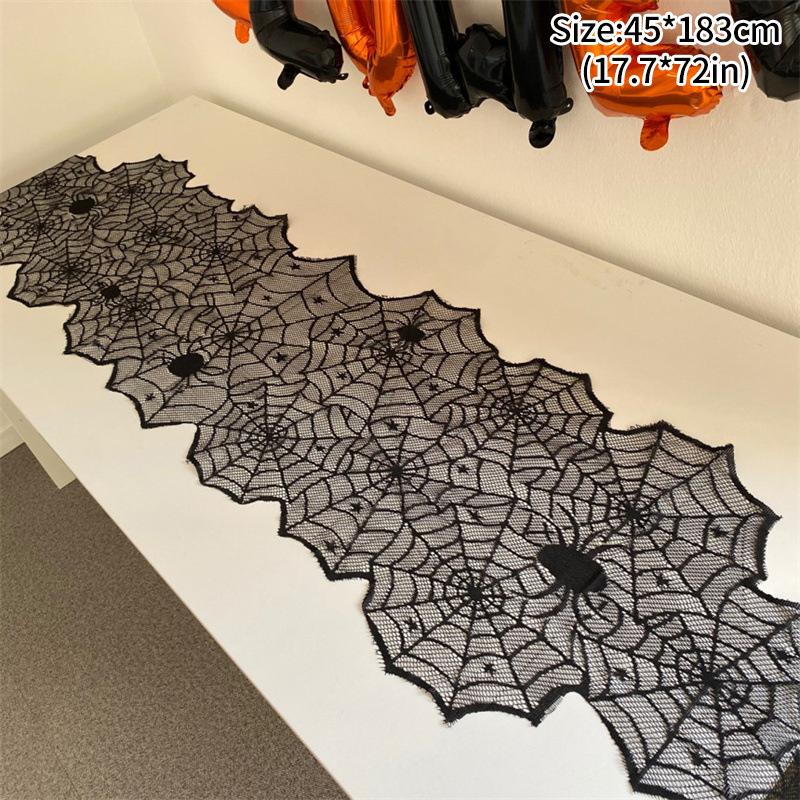 

Страшная скатерть Хэллоуин украшение День мертвых дорожка на стол праздничная накидка на стол аксессуар домашний декор