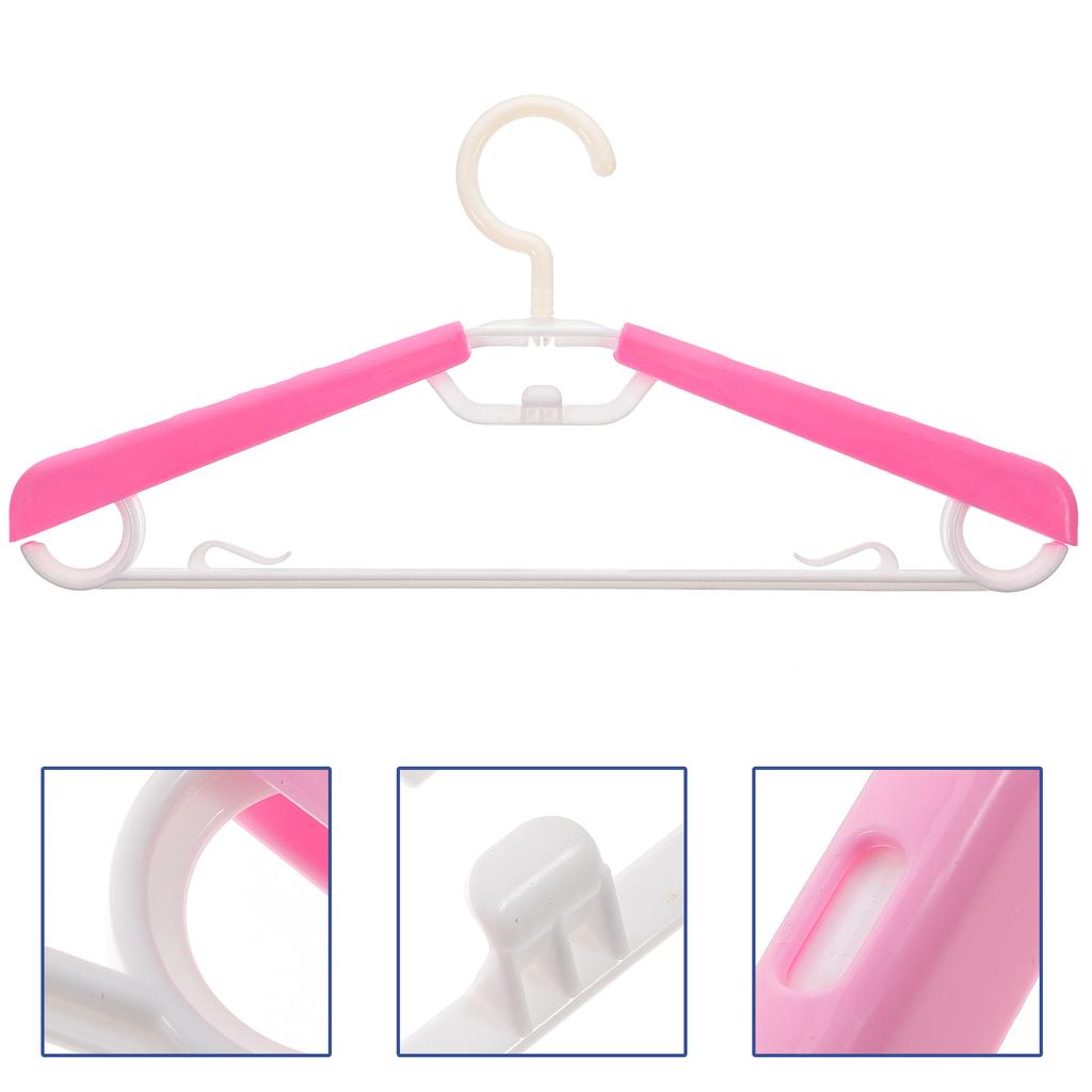 10 Pcs Black Adjustable Expandable Clothes Hangers Plastic Abs Coat Tie Rack Space Saving Wardrobe Storage Clothing ganizer