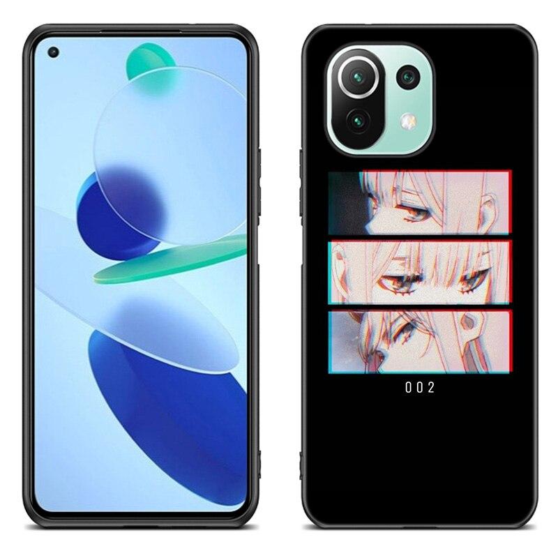 Zero Two Darling In the FranXX Anime Case For Xiaomi Mi 11 Lite NE 11i 10T 11T Pro A2 A3 Lite POCO F3 M3 M4 C31 X3 Pro NFC GT