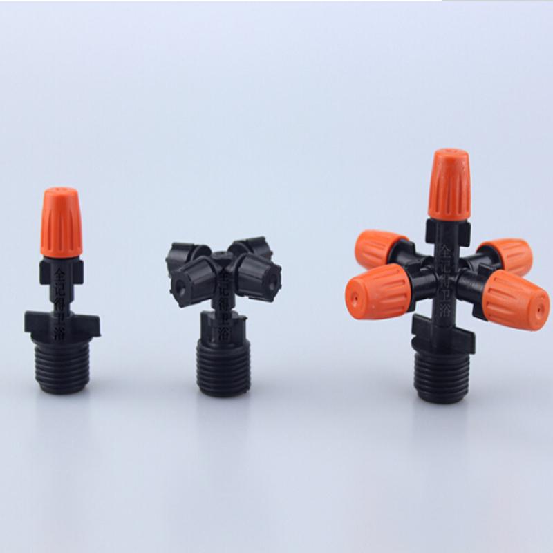 5-Head Adjustable Garden Spray Nozzle Greenhouse Automatic Sprinkler Adapter