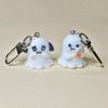 Halloween Flocked Mummy Ghost Phone Chain Charm Ins Style Phone Case Bag Camera Pendant