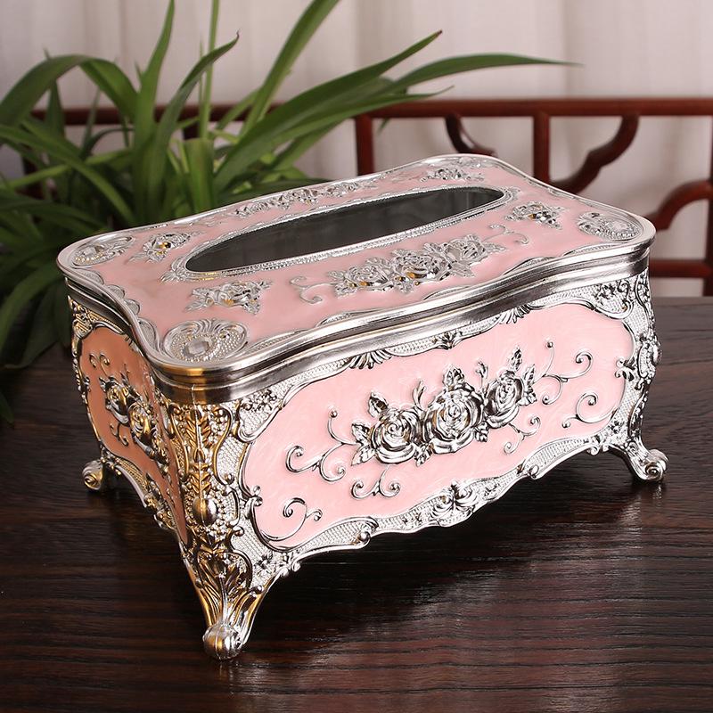 Mehrfarbige Haushalts-Phnom-Penh kleine Servietten-Taschentuchbox Papier-Ziehbox Kreative Acryl-Schreibtisch-Kunststoff-Ziehbox