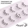 Transparent Fishing Line Little Devil Natural Slender False Eyelashes 5 Pairs Of Natural Simulated Eyelashes