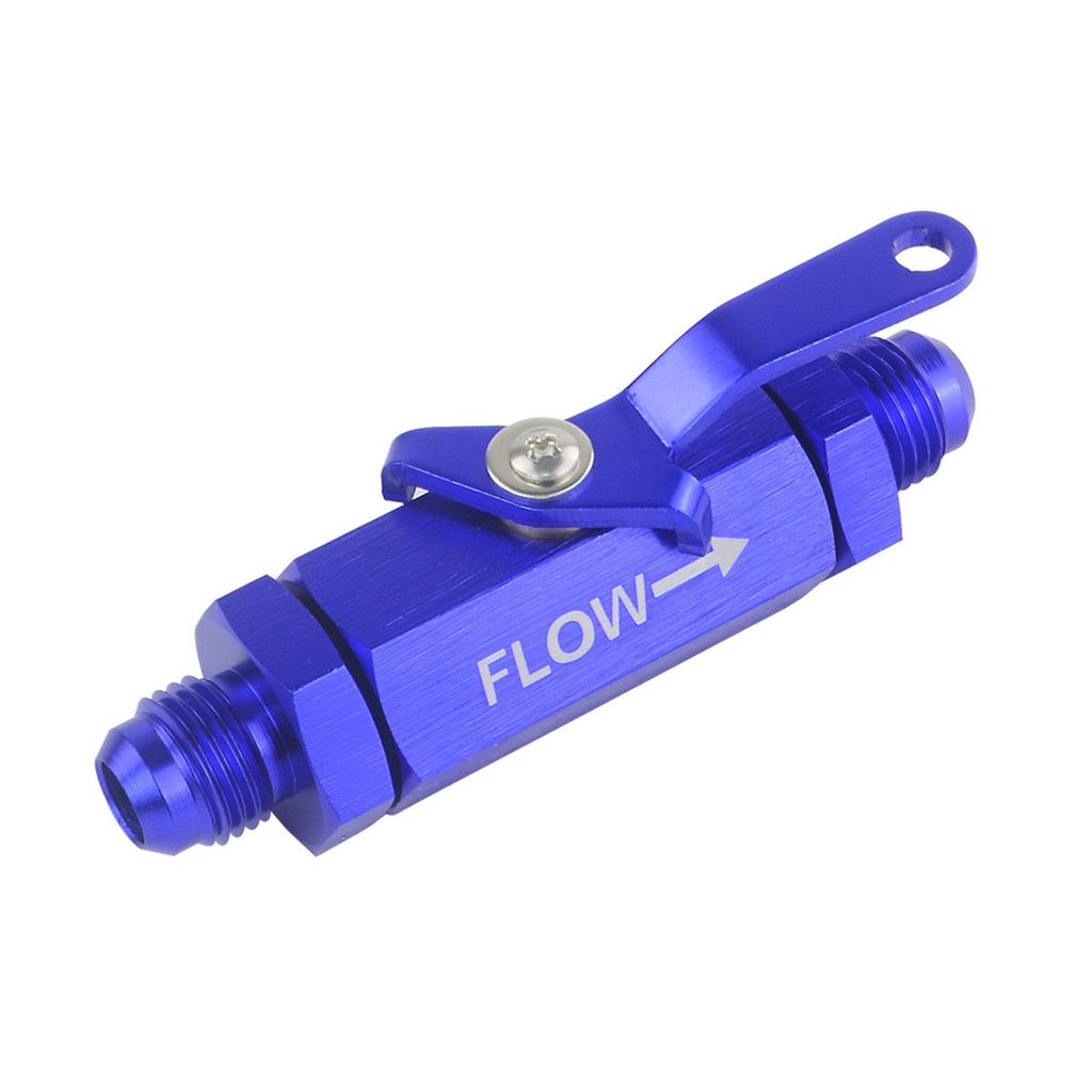 - AN6 6AN Aluminum  Fuel Filter Shut Off  Cut Off w/ Cable Lever Black 1Pcs -FSV06