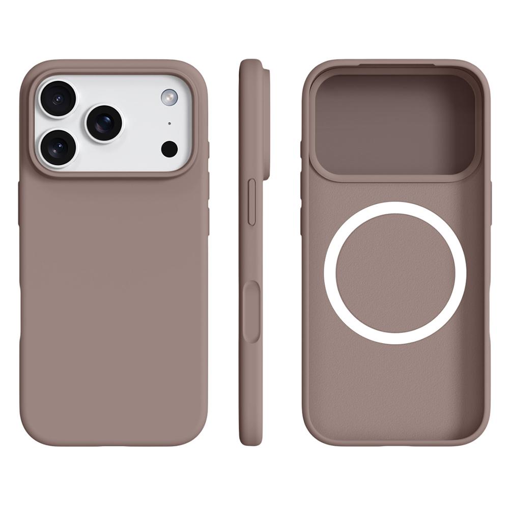 For iPhone 17 Pro Case Compatible with MagSafe Ultra Thin Liquid Silicone + PC Phone Cover