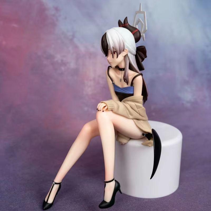 16cm Blue Archive Anime Figure Onikata Kayoko Figure Dress Ver. Girl Figurine Pvc GK Statue Model Doll Collection Desk Toys Gift
