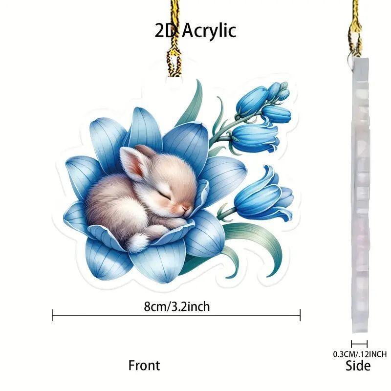 

Colorful Acrylic Floral Series Car Pendant Decor Perfect For Stylish Vehicle Interior 1