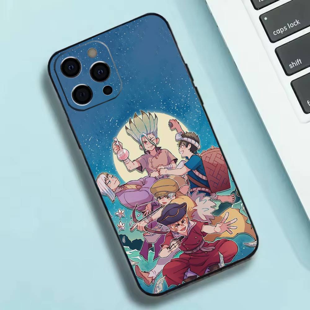 Anime Dr. S-STONE  Phone Case Silicone Soft For IPhone 17 16 15 14 13 12 11 X XR Plus Pro Max Plus