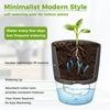 5Pcs/2pcs Self Watering Plastic Flower Pot Double Layer Hydroponics Plants Bonsai Pot Vases Succulent Potted Home Office Decor