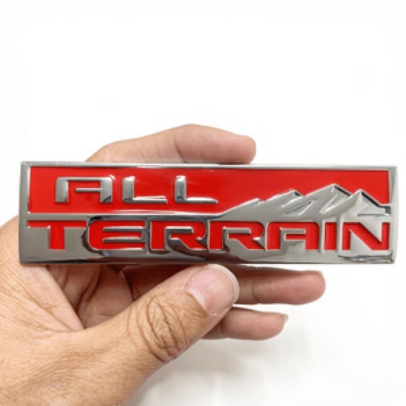 ALL TERRAIN Modifizierte Autoaufkleber Metallembleme für Off-Road Pickups
