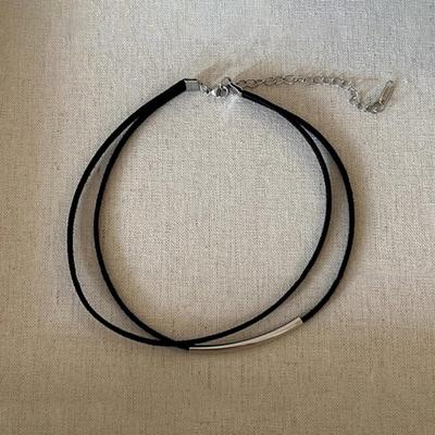Punkový minimalistický dvouvrstvý choker náhrdelník pro ženy Y2K gotická estetika vintage grunge šperky doplňky