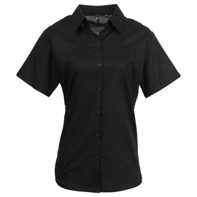 Womens/Ladies Signature Oxford Short-Sleeved Shirt