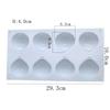 Food Grade Silicone Fruit Shaped Dessert Mold 8-Cavity Baking Mold Hazelnut Mousse Cake Mold