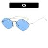 Ladies Rimless Polygon Sunglasses Women Brand Designer Trendy Gradient Sunglasses Female Candy Glasses UV400