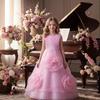 Girls' Formal Fashion Tulle Skirt Flower Girl Dress for Weddings and Piano Performances - Available Now