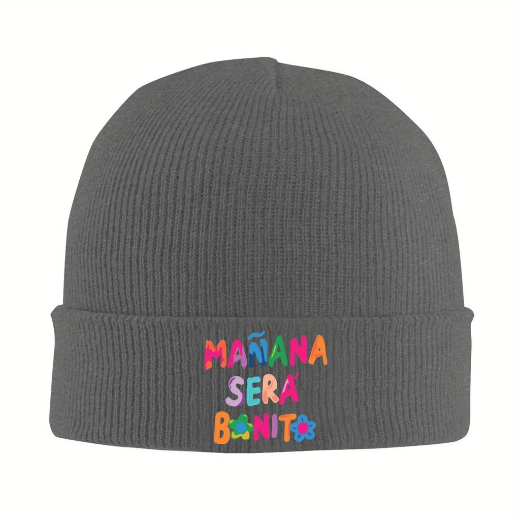 New UnisexANA Karol G Bichota Music Hats Autumn Winter Beanie Warm Caps Unisex Acrylic Skullcap