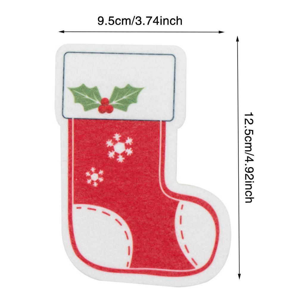 Christmas Sponges Kitchen Dual Sided Scrub Bowl Pot Cleaning Sponge Santa Christmas Tree Gingerbread Man Cleaning Tools
