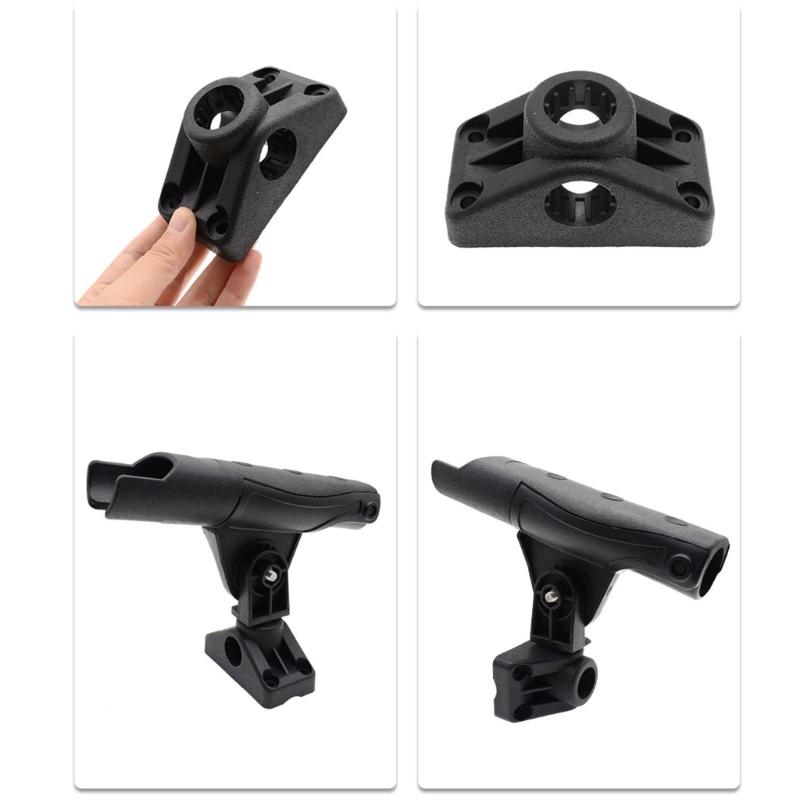 360 Degree Rotating Mounting Base Kayak Fishing Poles Holder Mount Bracket Universals Kayak Fishing Accessories