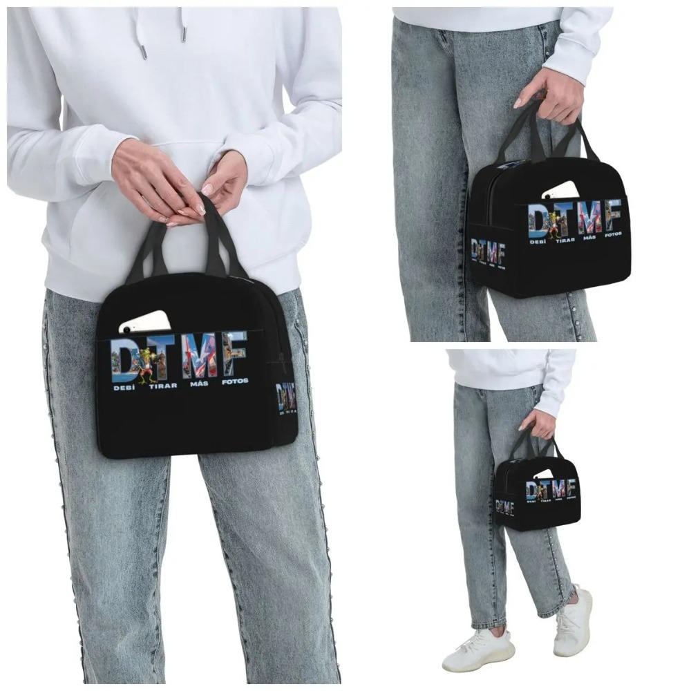 Bads Bunnys Debi Tirar Mas Fotos DTMF Insulated Lunch Bag for Kids School Cooler Thermal Food Box Tote Portable