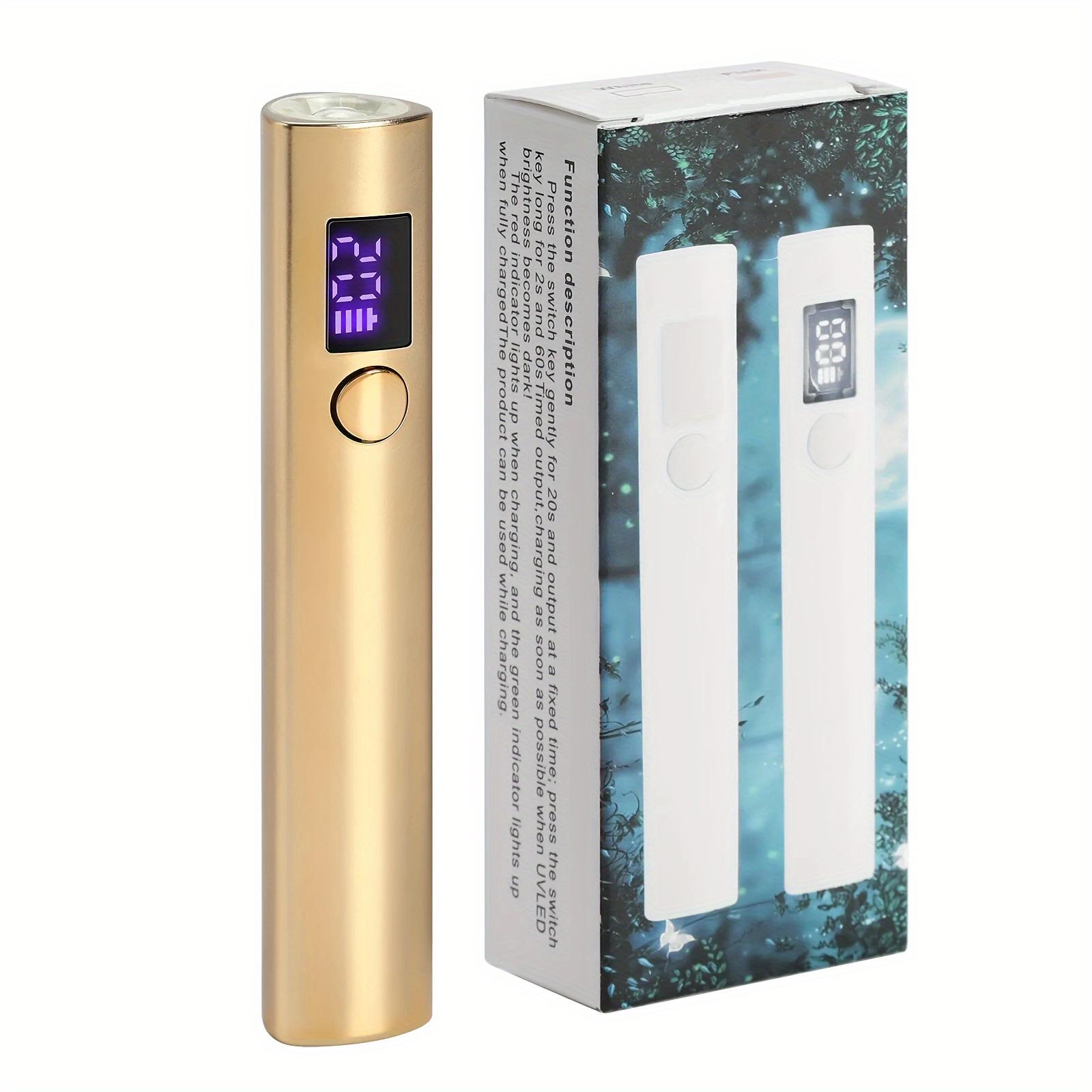 

Ручная портативная мини-лампа для сушки ногтей, УФ-светодиодная лампа для отверждения всех видов геля для ногтей, перезаряжаемый через USB инструмент для дизайна ногтей, для домашнего использования в поездках золотой