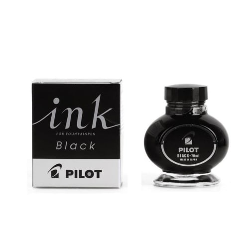 Pilot fountain pen ink INK-70-B 70ml black