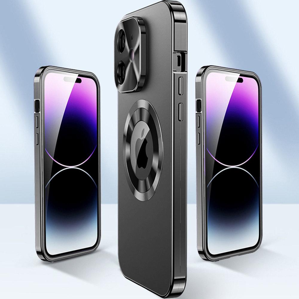 iPhone 12 Case, Dual Glass, Magsafe, Black