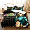 Anime JoJos Bizarre Adventure Bedding Set Duvet Cover Pillowcase King Queen Size Boys Adult Comforter