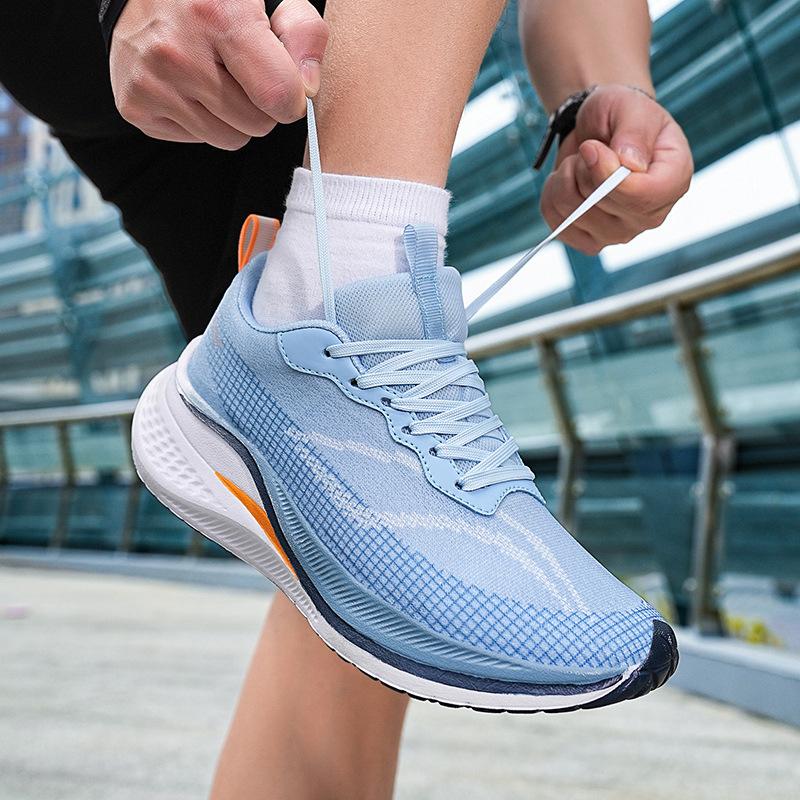 New running shoes men's flying electric carbon plate red rabbit 7 breathable couple older children's racing running female teenagers moving marathon s