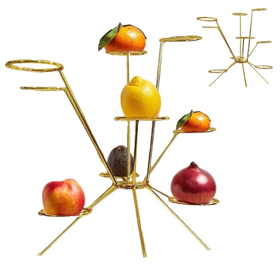 Explodierende Obstschale Skulptur Handgeschweißtes Metall Mittelstück für Tischdeko Radiales Design Obstschale Modernes Zuhause