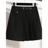 Small K-style Plus Size Women's Clothing College Fashion Pure Color Spring & Fall JK High Waist Pleated Skirt Skirt M-5XL