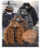 Men's Retro Hong Kong Style Suede Jacket - Spring/Autumn Workwear Lapel (22076)
