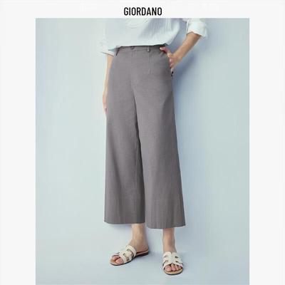 Women's Lyocell Cotton Cropped Casual Pants