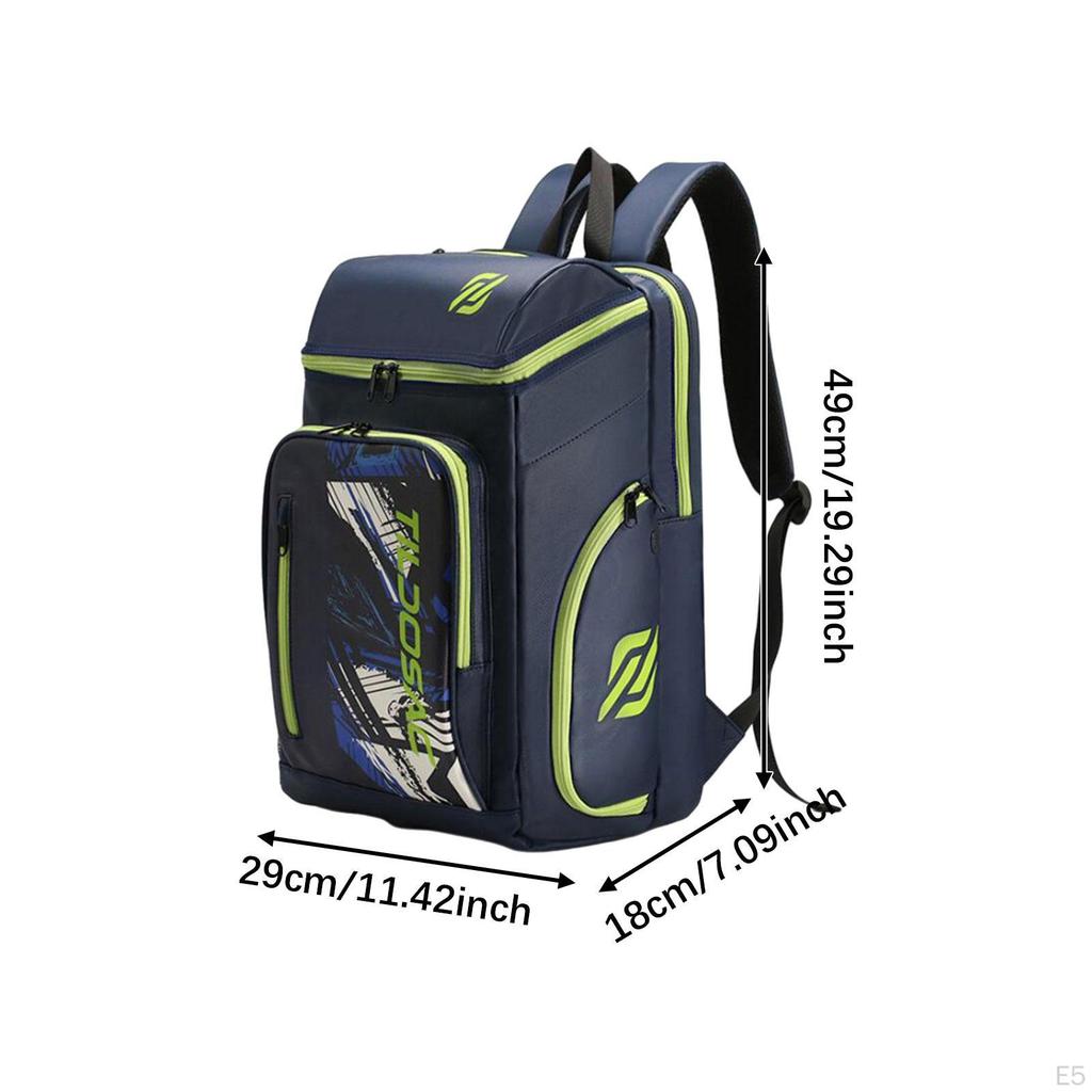 Tennis Backpack Badminton Racquet Bag Large Capacity Multifunction Organizer Pickleball