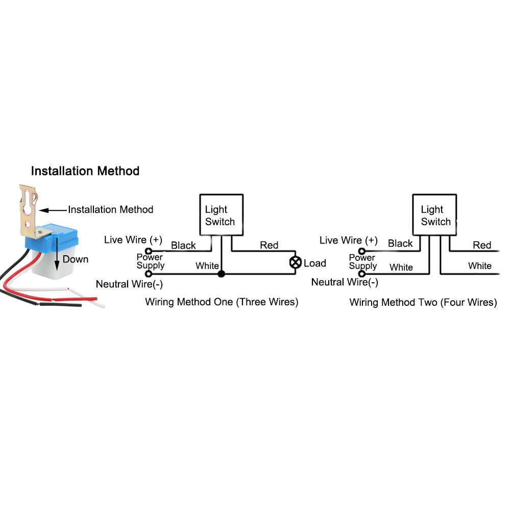 2Pcs Street Light Switch Automatic High Quality Sensor Switch for Factories Gardens 24V