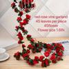 Artificial Flower Plants Fake Rose Vine Flowers Home Hotel Office Wedding Party Garden Craft Art Decoration