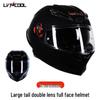Unisex Carbon Fiber Full-Face Motorcycle Helmet with Bluetooth & Anti-Fog, 3C Certified for All Seasons