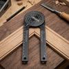 Aluminum Alloy Miter Saw Protractor with Multiple Scales Household Measurement Tool Suitable for Woodworking Metalworking