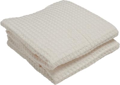 Vaflový Velký Koupelnový Set 70 x 140 Hladký k 83921545 Ručníky, 2, cm, Krémová, Dotek,