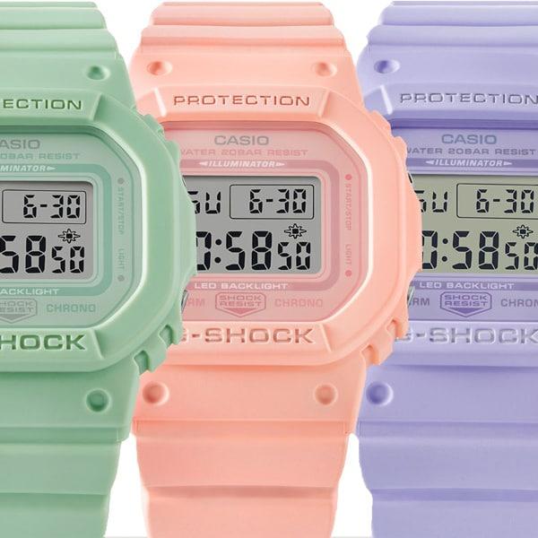 CASIO G-SHOCK GMD-S5600BA-4JF [G-SHOCK DW-5600 Smaller Thinner Model Pale Orange] Square Watch Pink