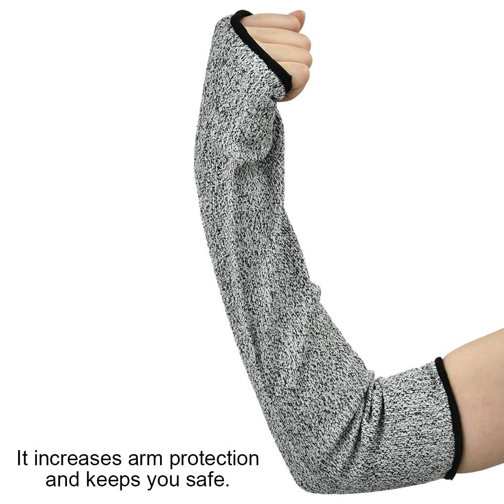 1 Pair Arm Protective Cut Resistant Anti Abrasion Long Sleeve Work Gloves (45cm)