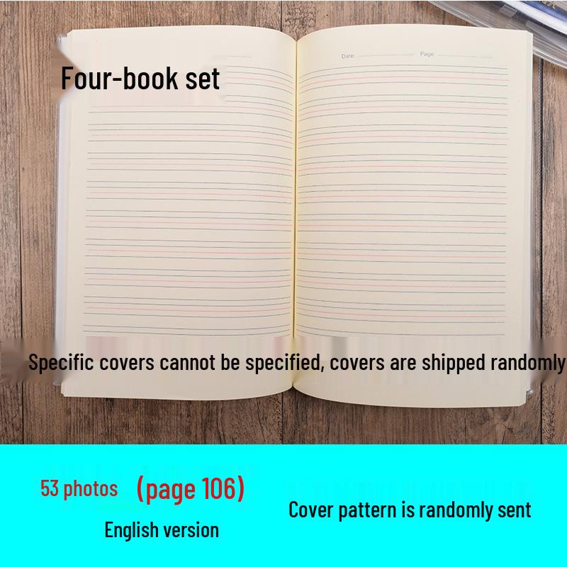 Rubber-Covered A5 Grid & Lined Notebook for Student Use.