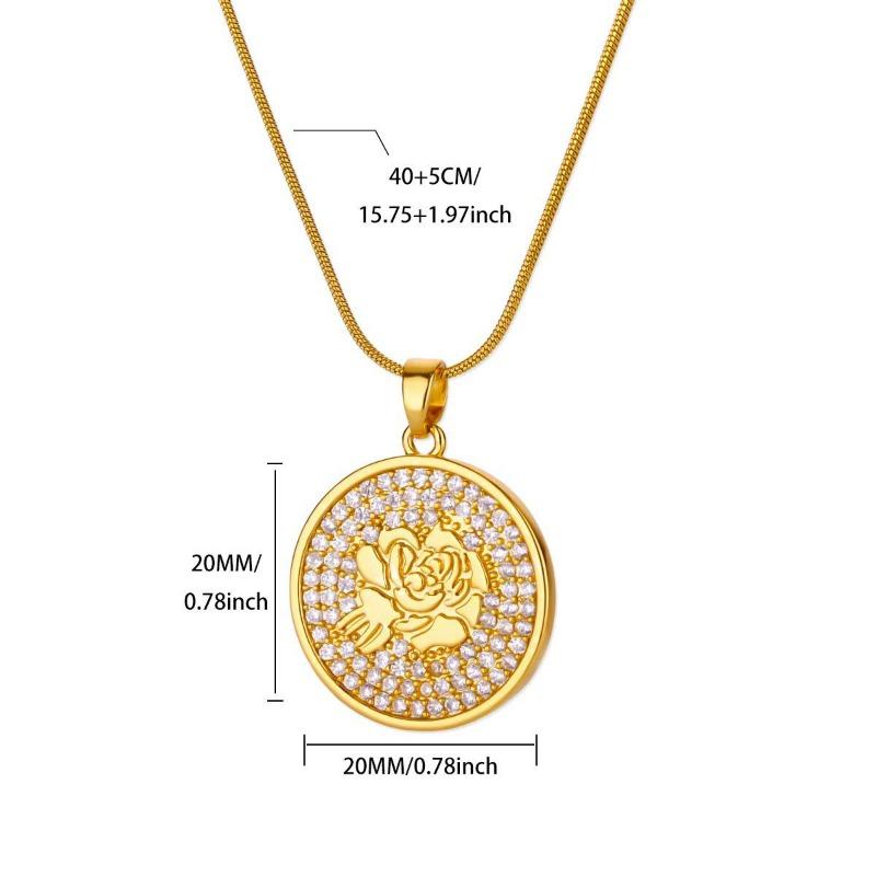 Design sense niche December flower pendant necklace hip hop European and American jewelry personality trend simple fashion advanced