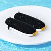 Cute Penguin Lipstick Storage Pounch Large Capacity Pen Box Silicone Pencil Bag  Stationery Storage