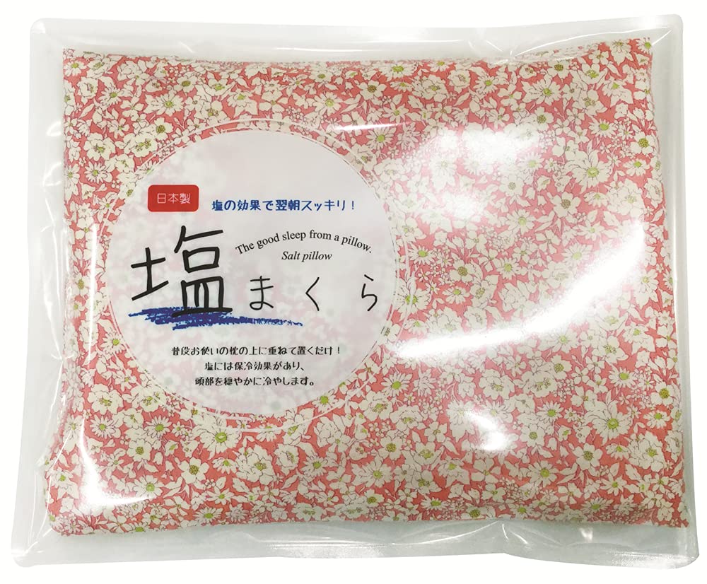 

Koji Company Salt Pillow, Fioretta, 30cm x 20cm, Made in Japan, Floral Print, Pink, 140107
