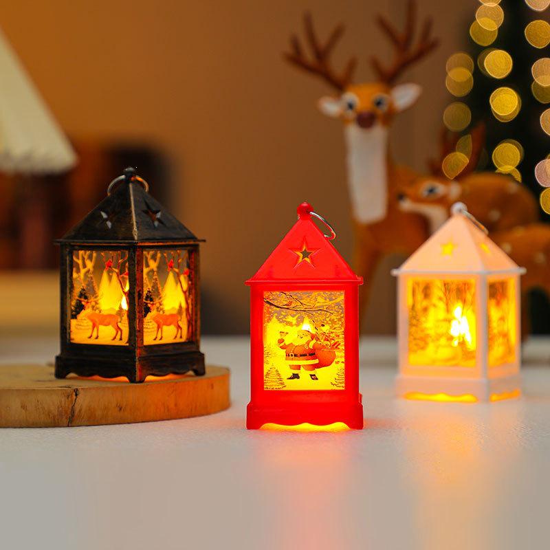 Luminous Christmas Candle Lantern - Festive Holiday Decoration Gift