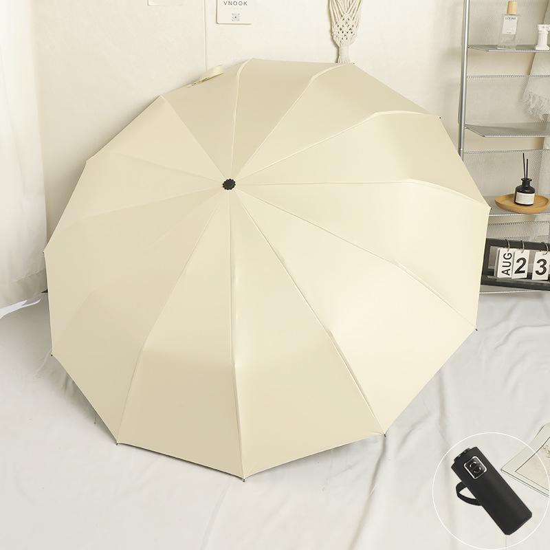 Doppelnutzungs-Sonnen- und Regenschirm - Manuell, Anti-UV, Robust, Faltbarer Sonnenschutz für Männer und Frauen