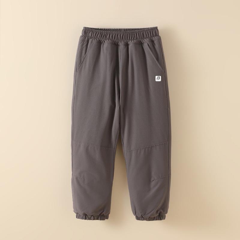 Kids' Thickened Cotton Winter Pants: Quilted Warm Sweatpants for Boys and Girls